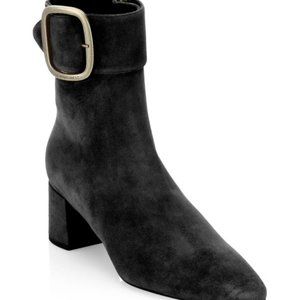 Saint Laurent Joplin Suede Booties Black 38.5